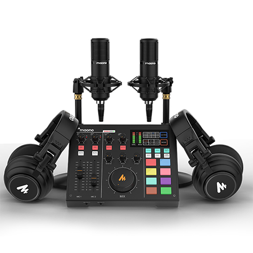 MAONOCASTER All-In-One Podcast Production Studio AU-AM100 Bundle Price ...