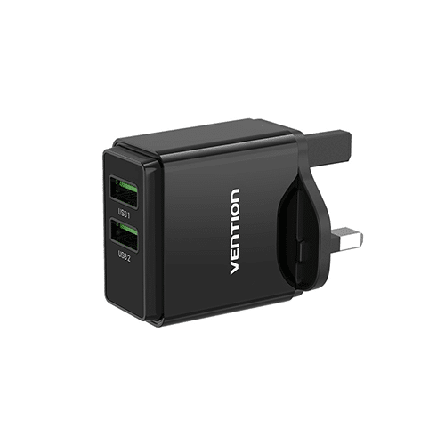 Vention 2-port USB(A+A) Wall Charger (18W) Kenya