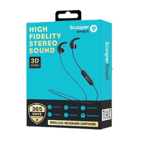 Scooper Smart SWN-04 Bluetooth Neckband Earphone