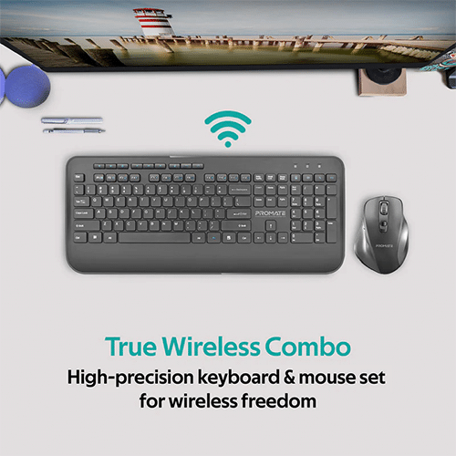 Promate (ProCombo-8) Wireless Keyboard and Mouse Combo